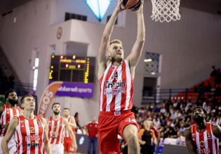 Ολυμπιακός – Ερυθρός Αστέρας 94-55: «Φωτιά» ο Θρύλος του Μπαρτζώκα!