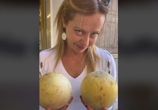 Εκλογές στην Ιταλία: Η Μελόνι παραβίασε την προεκλογική «σιωπή» – Το βίντεο με τα πεπόνια