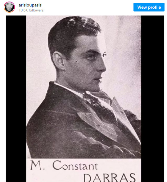 Ο Λάμπρος Κωνσταντάρας ποζάρει στο Παρίσι όταν ήταν μόλις 22 χρόνων