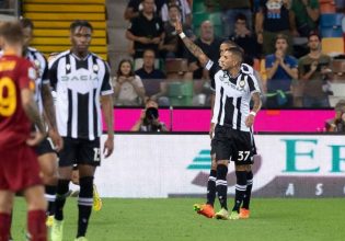 Ουντινέζε – Ρόμα 4-0: Τεσσάρα και ανώμαλη προσγείωση για τους Ρωμαίους