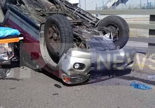 Κηφισός: Σοβαρό τροχαίο με ανατροπή οχήματος – Ουρές χιλιομέτρων