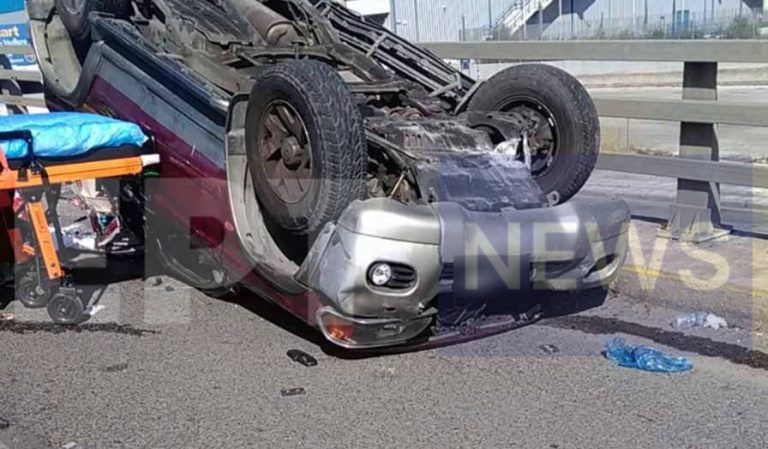Κηφισός: Σοβαρό τροχαίο με ανατροπή οχήματος – Ουρές χιλιομέτρων
