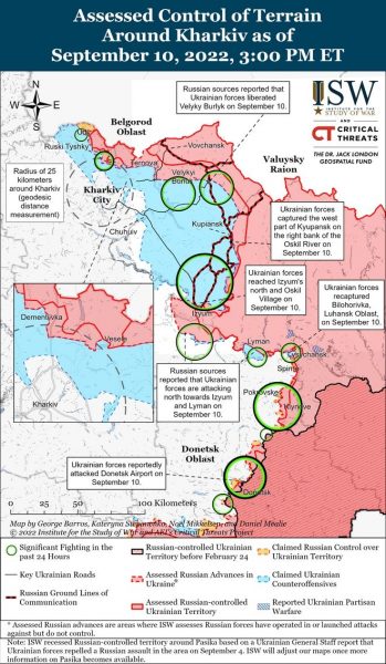 Πόλεμος στην Ουκρανία: Πώς το Κίεβο κατέλαβε σε πέντε μέρες περισσότερα εδάφη απ’ όσα η Ρωσία σε πέντε μήνες