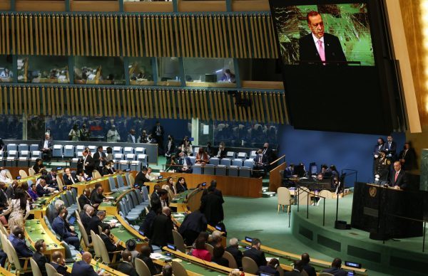 ΟΗΕ: «Μάχη» μέχρι τέλους για τα δικαιώματα της Τουρκίας στο Αιγαίο προαναγγέλλει ο Ερντογάν