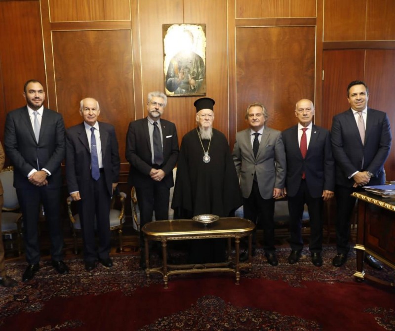 Ecumenical Patriarch receives leadership of Hellenic Shortsea Shipowners’ Association