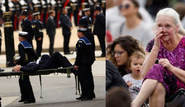 Λιποθυμίες, κλάματα αλλά και πολλή κούραση – Τέσσερα «κλικ» από το αντίο στη βασίλισσα