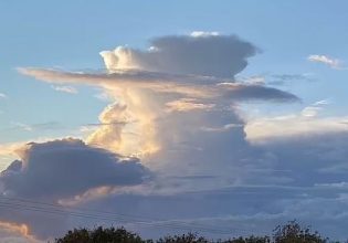 Σύννεφα σαν το προφίλ της βασίλισσας σχηματίζονται στον ουρανό λίγες ώρες μετά τον θάνατό της