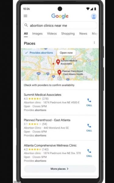 Οι Google maps παραπλανούσαν γυναίκες που ζητούσαν κλινικές αμβλώσεων 6