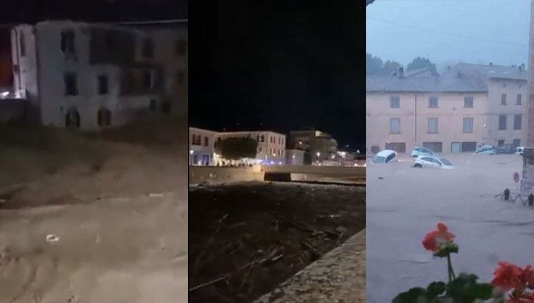 Κακοκαιρία στην Ιταλία: 5 αγνοούμενοι – Ασύλληπτες εικόνες – Το νερό έφτασε στον πρώτο όροφο