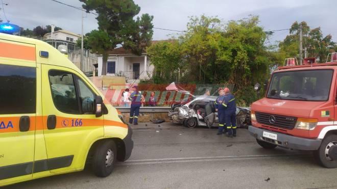 Πάτρα: Σοκαριστικό τροχαίο στην Πατρών – Πύργου με τέσσερις τραυματίες – Σύγκρουση φορτηγού με ΙΧ