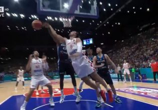 Κροατία – Ελλάδα: Το εντυπωσιακό κόψιμο του Θανάση Αντετοκούνμπο