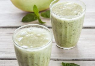 Σμούθι πεπόνι με δυόσμο