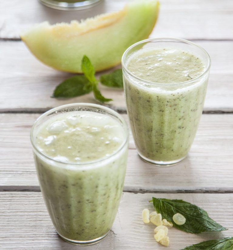 Σμούθι πεπόνι με δυόσμο