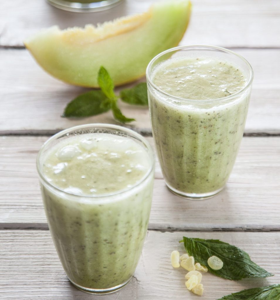 Σμούθι πεπόνι με δυόσμο