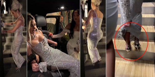 Κιμ Καρντάσιαν: Το φόρεμά της ήταν τόσο στενό που δεν μπορούσε να ανέβει τις σκάλες