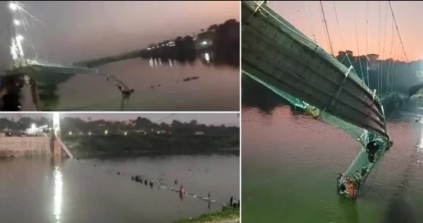 Ινδία: Εκατοντάδες άνθρωποι έπεσαν σε ποταμό όταν κατέρρευσε μια κρεμαστή γέφυρα στο Γκουτζαράτ