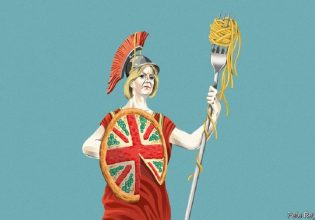 Λιζ Τρας: Έξαλλοι οι Ιταλοί με σκίτσο που την παρουσιάζει με όλα τα στερεότυπα της χώρας τους