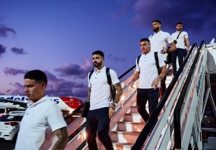 «Καυτή» υποδοχή για τον Ολυμπιακό στο Ηράκλειο: «Θρύλε η Κρήτη το δεύτερό σου σπίτι»