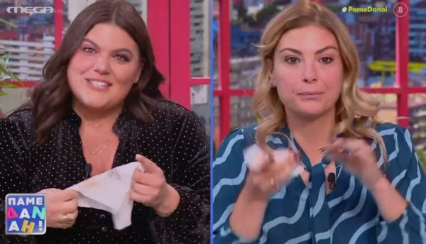 Δανάη Μπάρκα και Δέσποινα Καμπούρη ξεβάφτηκαν on air – Δείτε το βίντεο