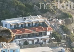 Τραγωδία στην Κρήτη: Σοκάρουν οι εικόνες από την κατολίσθηση στο ξενοδοχείο