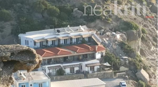Τραγωδία στην Κρήτη: Σοκάρουν οι εικόνες από την κατολίσθηση στο ξενοδοχείο