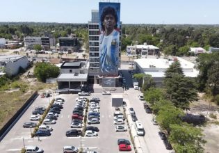 Ένα εκπληκτικό γκράφιτι για τον Ντιέγκο Μαραντόνα (pics, vid)