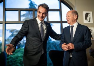 Οικονομία και συνεργασίες στην ατζέντα Σολτς- Μητσοτάκη