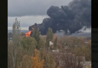 Ντονέτσκ: Αποθήκη καυσίμων βομβάρδισαν οι ουκρανικές δυνάμεις