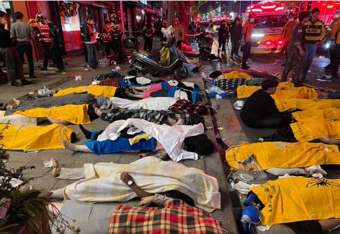Σεούλ: Σε νύχτα τρόμου εξελίχθηκε το Halloween πάρτι – Τουλάχιστον 140 νεκροί και πάνω από 150 τραυματίες