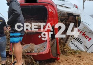 Κρήτη: Σφυροκοπείται από την κακοκαιρία το Ηράκλειο – Ένας νεκρός και αναφορές για αγνοούμενους