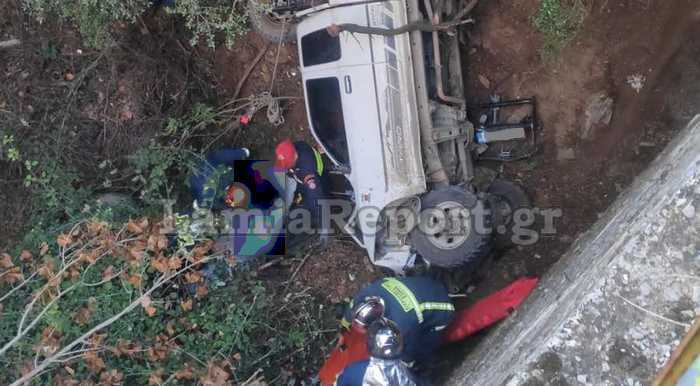 Φθιώτιδα: Νεκρός 38χρονος - Το αυτοκίνητο που οδηγούσε έπεσε από γέφυρα