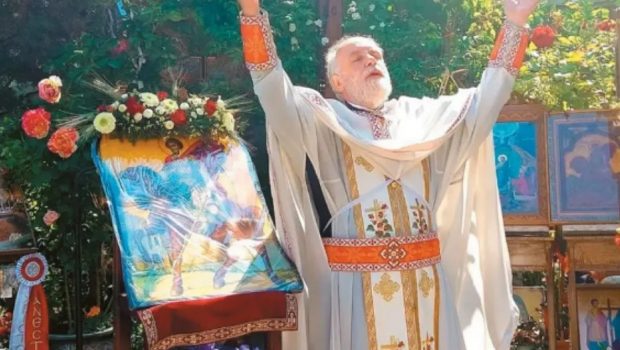 Lycabettus: Priest Dimitris Loubasakis at Agios Isidoris