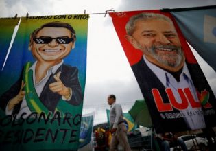 Βραζιλία: Προηγείται 8 μονάδες ο Λούλα του Μπολσονάρο – Στήριξη από την Τέμπετ