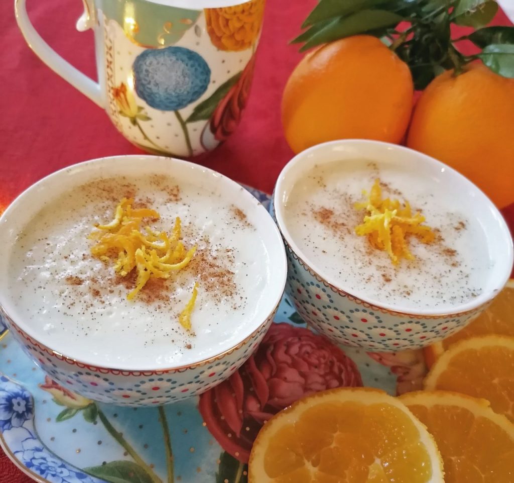 Ρυζόγαλο με άρωμα πορτοκάλι