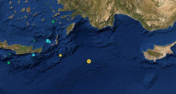 Σεισμός: Ασθενής δόνηση 4,1 Ρίχτερ σε απόσταση 178 χιλιομέτρων από το Καστελλόριζο