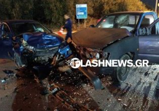 Χανιά: Σφοδρό τροχαίο με τραυματίες – Σοκάρει η εικόνα των οχημάτων