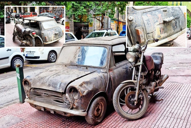 Βρήκαν ξεχασμένο επί 30 χρόνια Mini Cooper στο γκαράζ γνωστού ξενοδοχείου στην Αθήνα