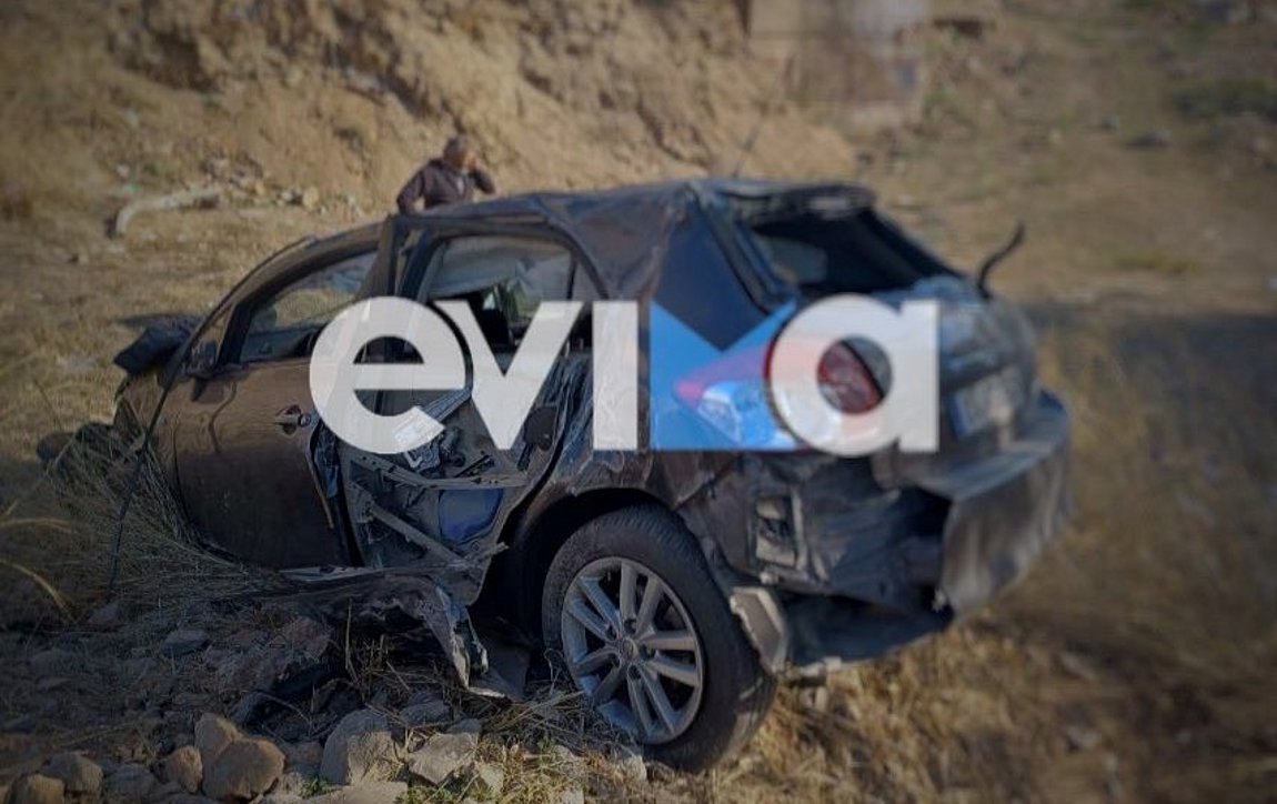 Εύβοια: Αυτοκίνητο έπεσε σε γκρεμό - Χωρίς τις αισθήσεις του ο ένας από τους πέντε επιβάτες