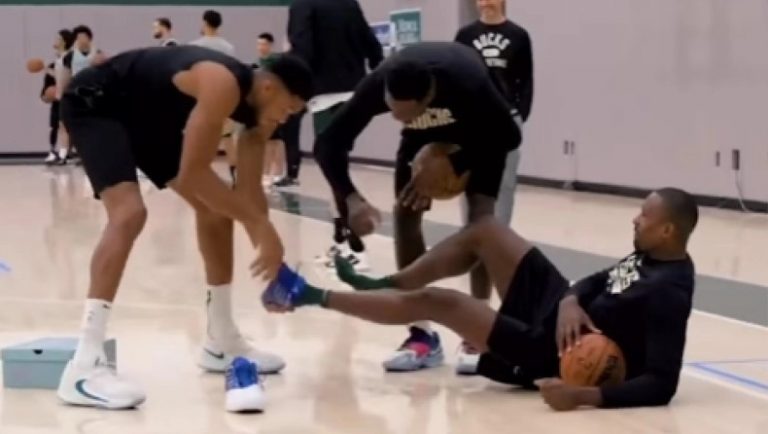 Επικός Γιάννης: «Σώριασε» τον Ιμπάκα για να του αλλάξει τα παπούτσια