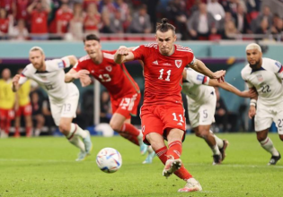 Ο Μπέιλ από την άσπρη βούλα ισοφάρισε για την Ουαλία (vid)