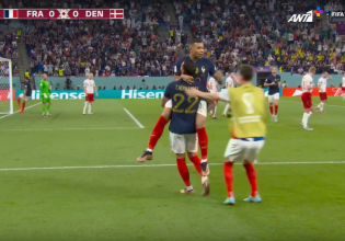 Υπέροχο γκολ από τον Εμπαπέ, απάντησε άμεσα ο Κρίστενσεν για τη Δανία (vids)