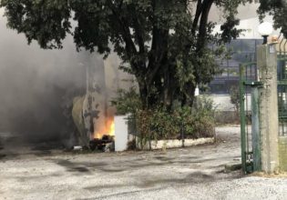 Καβάλα: Φωτιά κατέστρεψε ολοσχερώς αποθήκη με πλαστικά – Δείτε βίντεο