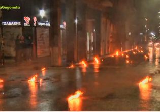 Πολυτεχνείο: Σοβαρά επεισόδια στην Πάτρα – «Bροχή» οι μολότοφ