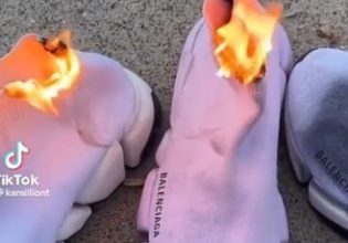 #BurnBalenciaga: Εξαγριωμένοι χρήστες καίνε ρούχα και παπούτσια – Η καμπάνια που έβαλε φωτιά στα social media