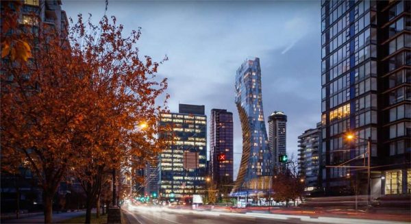 Ουρανοξύστης 43 ορόφων  μεταβάλλεται ανάλογα με την γωνία που τον κοιτάς