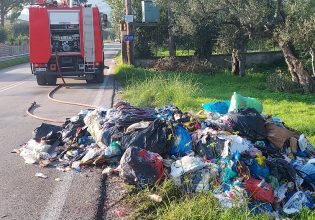 Ζάκυνθος: Πήραν φωτιά σκουπίδια εντός απορριματοφόρου – Χωρίς πυροσβεστήρα το όχημα