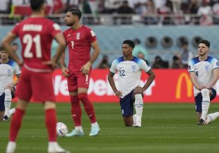 Γονάτισαν οι Άγγλοι, σιωπηλοί στον ύμνο τους οι Ιρανοί (vid)