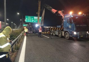 Λάρισα: Απομακρύνθηκε το βυτιοφόρο που είχε ανατραπεί