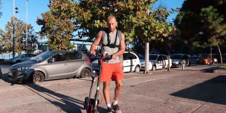Youtuber έκανε τη διαδρομή Θεσσαλονίκη – Αθήνα με… ηλεκτρικό πατίνι