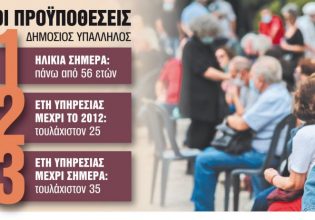 Δημόσιο: Κλείνει η πόρτα στις πρόωρες συντάξεις